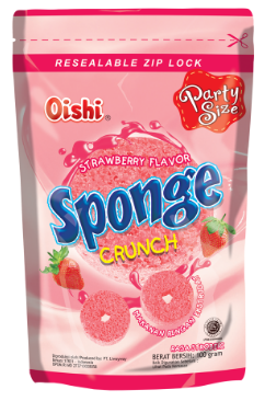  SPONGE CRUNCH STRW 100GR ISI 20 BKS