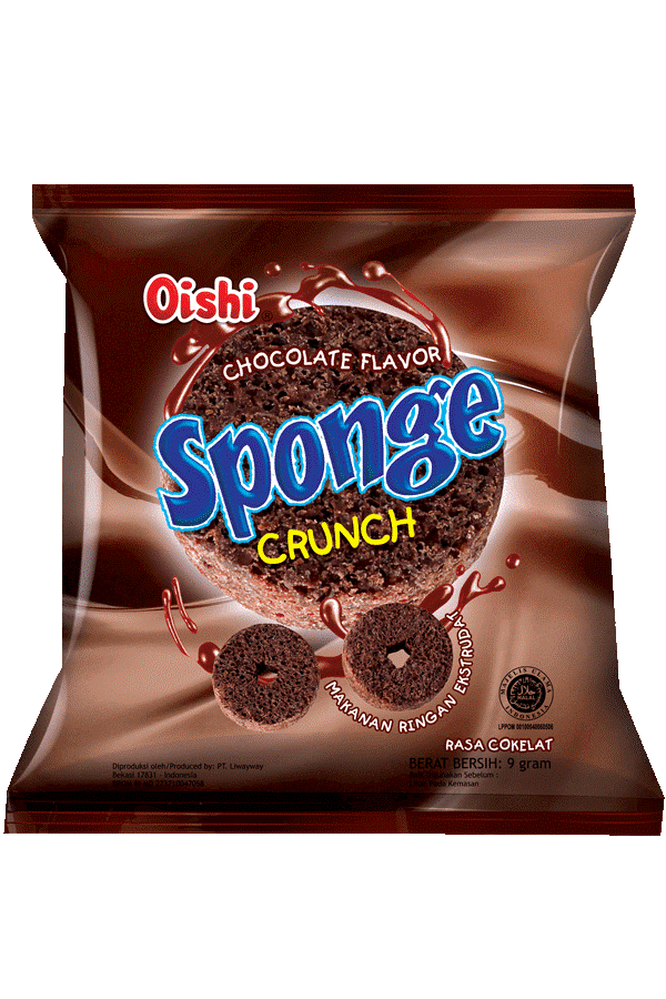  OISHI SPONGE COKLAT 9 GR ISI 80 BKS