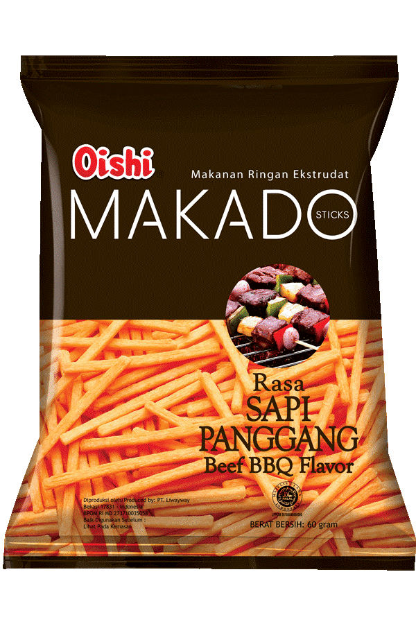  MAKADO RASA SAPI PANGGANG 60GR ISI 24 BKS