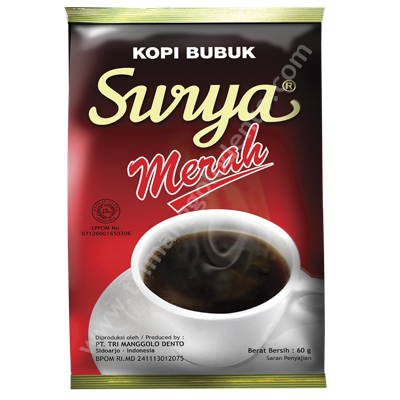 KOPI SURYA MERAH 110GR (MGK) ISI 10 BKS