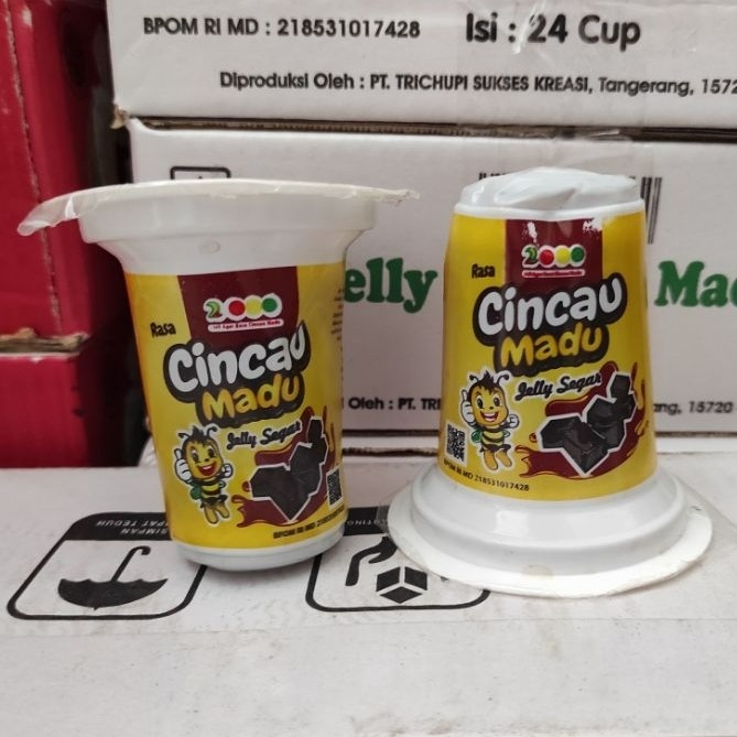  JELLY CINCAU MADU 200ML ISI 24 CUP